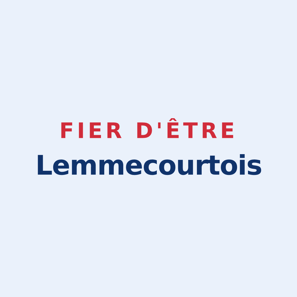 Sticker « Fier d'être Lemmecourtois » — design pour Lemmecourt