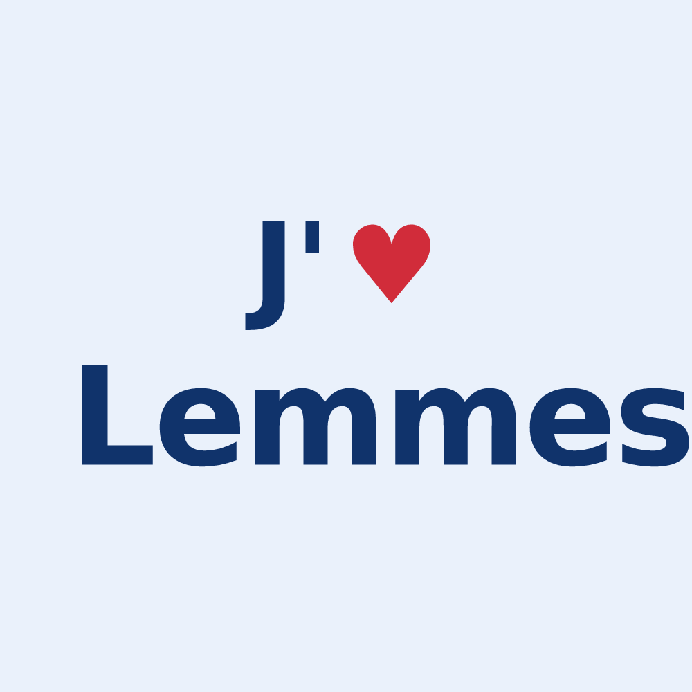 Sticker personnalisé Lemmes — design J'aime Lemmes