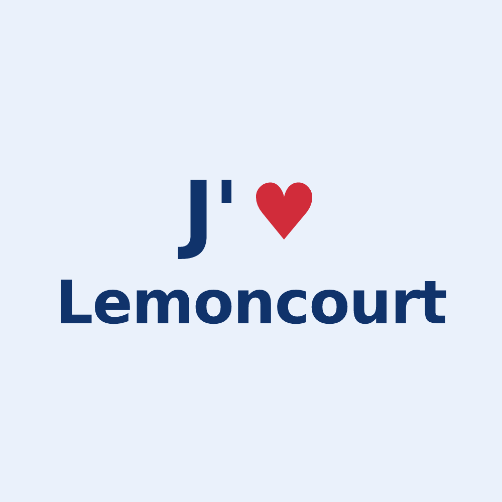Sticker personnalisé Lemoncourt — design J'aime Lemoncourt