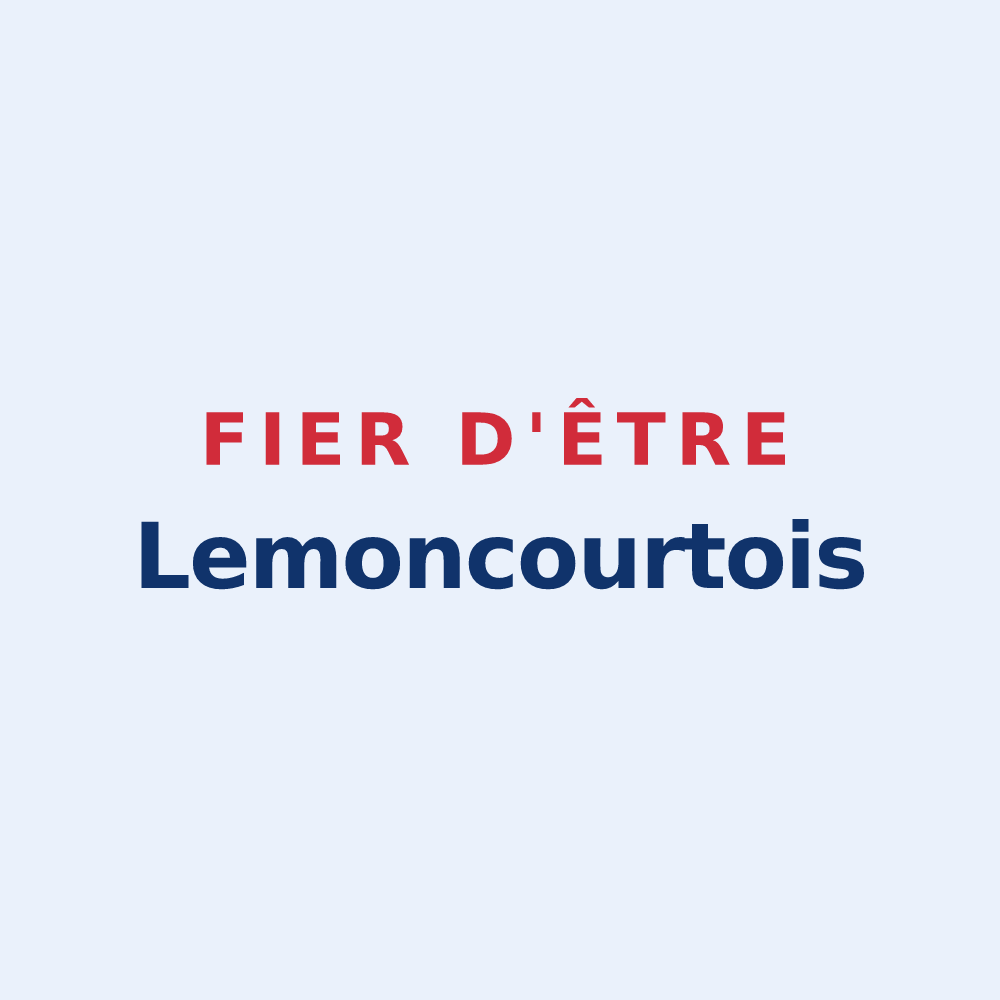 Sticker « Fier d'être Lemoncourtois » — design pour Lemoncourt
