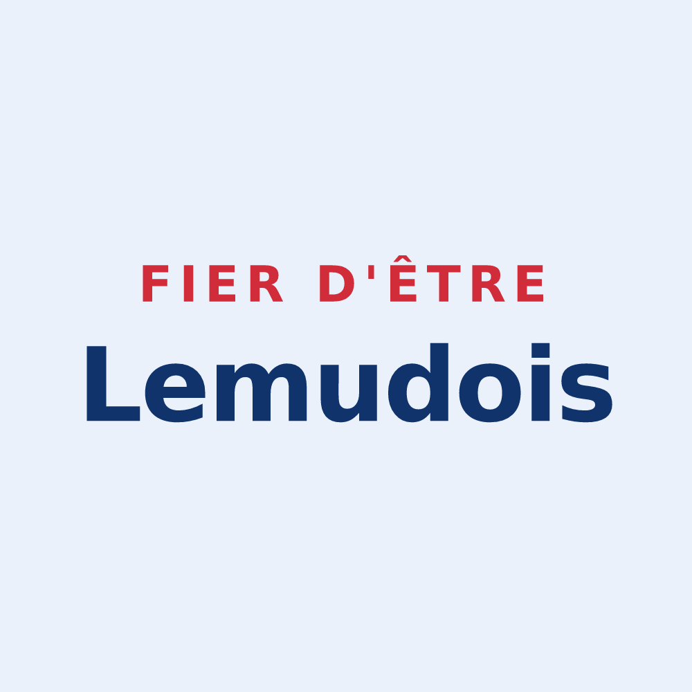 Sticker « Fier d'être Lemudois » — design pour Lemud