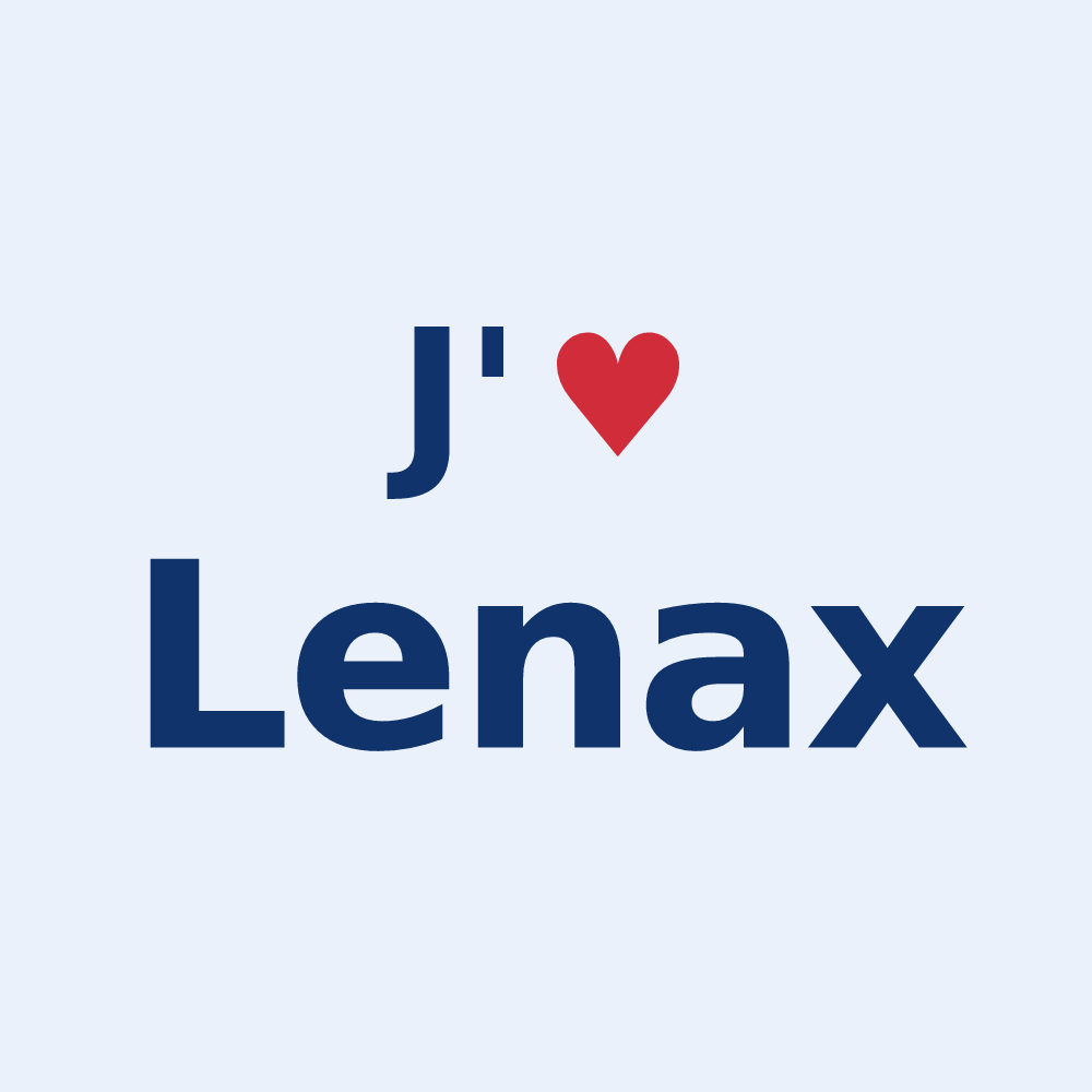 Sticker personnalisé Lenax — design J'aime Lenax