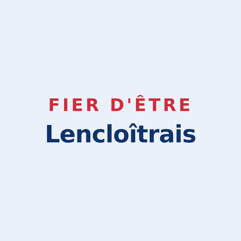 Sticker « Fier d'être Lencloîtrais » — design pour Lencloître