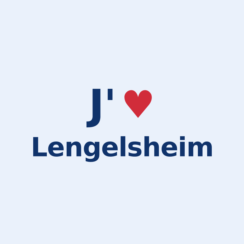 Sticker personnalisé Lengelsheim — design J'aime Lengelsheim