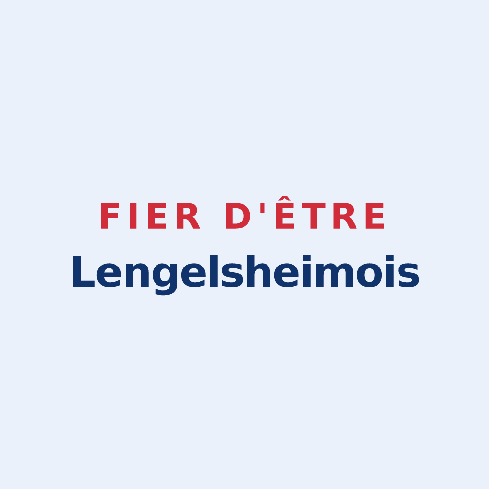 Sticker « Fier d'être Lengelsheimois » — design pour Lengelsheim