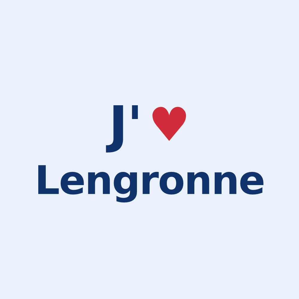Sticker personnalisé Lengronne — design J'aime Lengronne