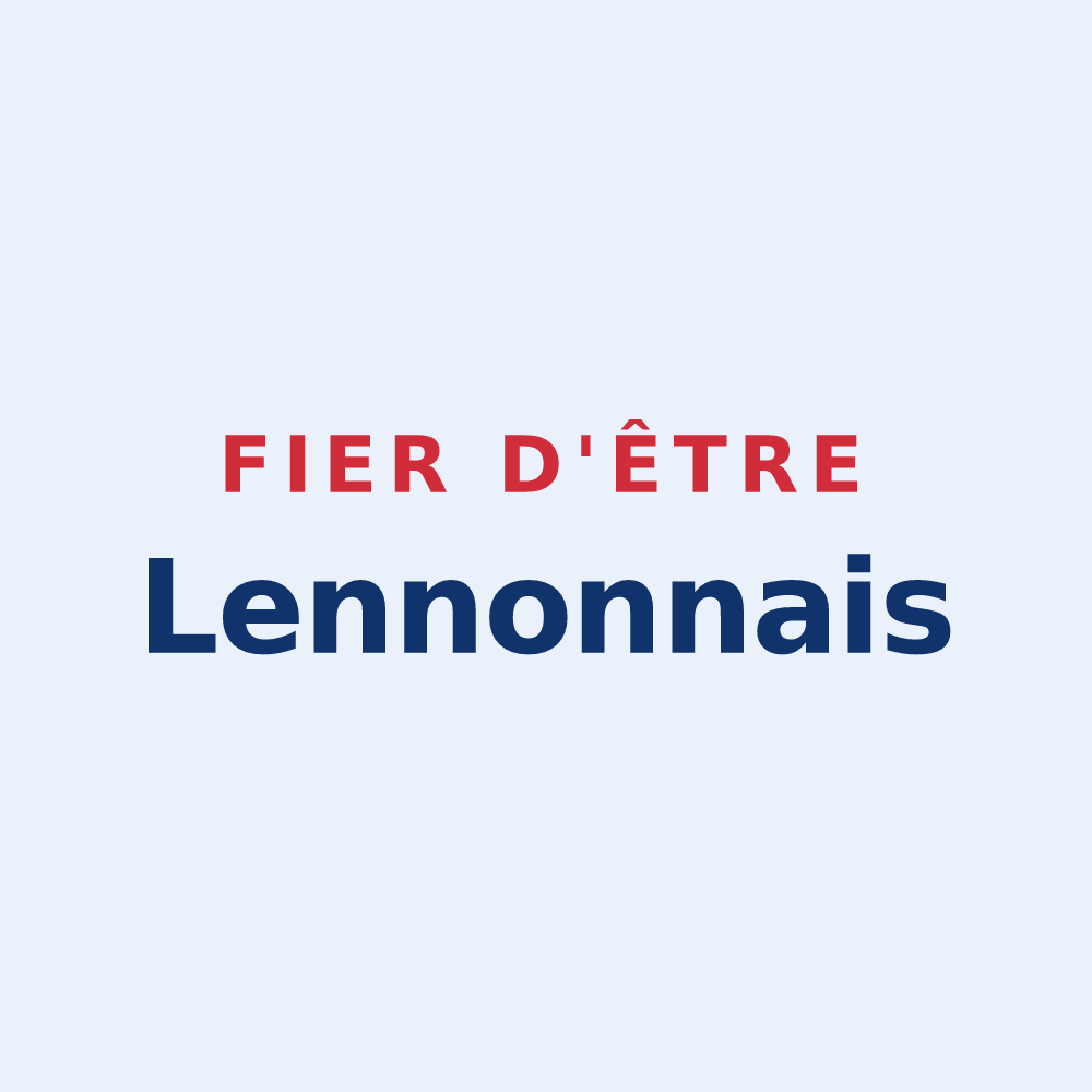 Sticker « Fier d'être Lennonnais » — design pour Lennon