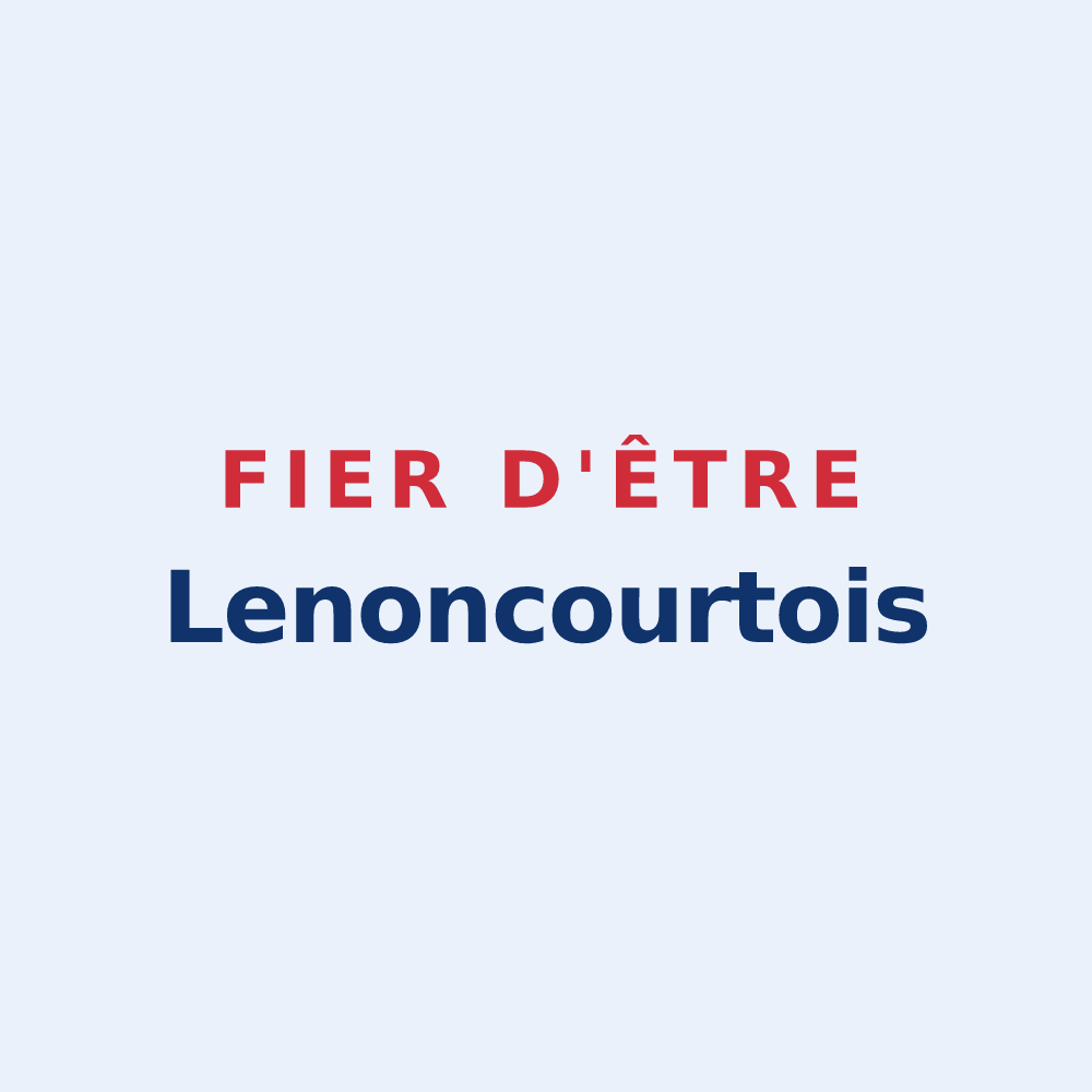 Sticker « Fier d'être Lenoncourtois » — design pour Lenoncourt