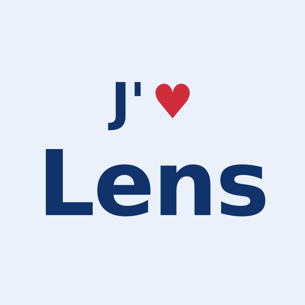 Sticker personnalisé Lens — design J'aime Lens
