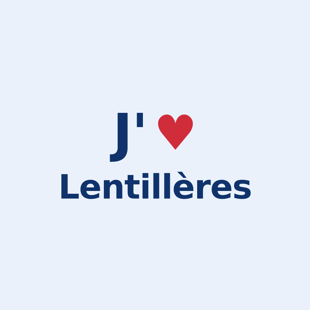 Sticker personnalisé Lentillères — design J'aime Lentillères
