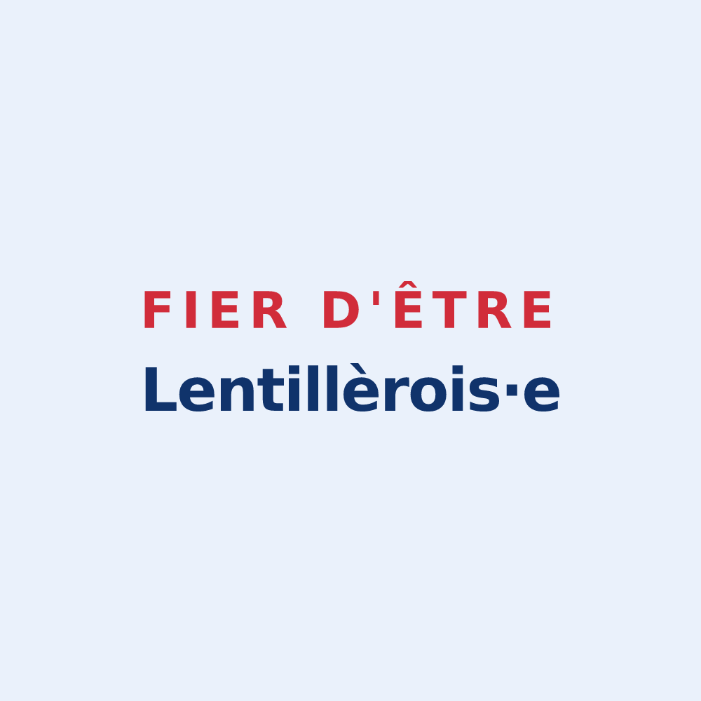 Sticker « Fier d'être Lentillèrois·e » — design pour Lentillères
