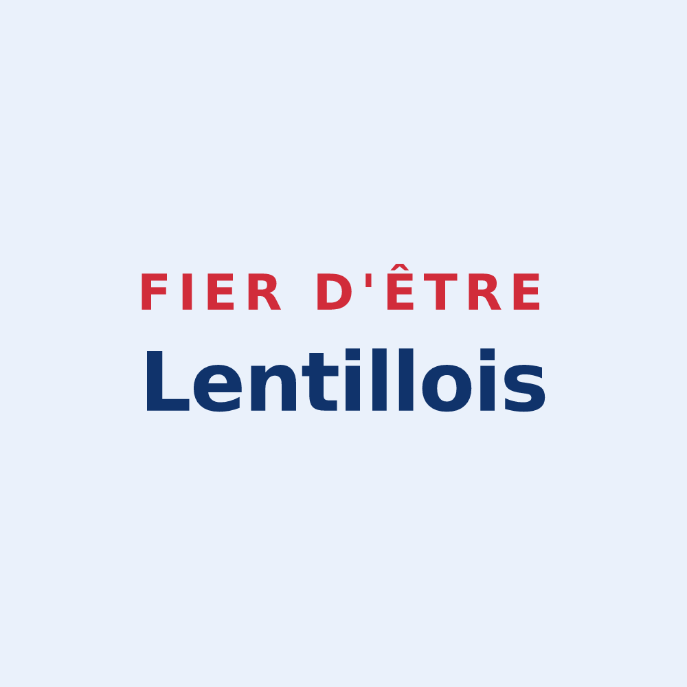 Sticker « Fier d'être Lentillois » — design pour Lentilly