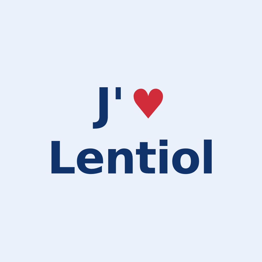 Sticker personnalisé Lentiol — design J'aime Lentiol