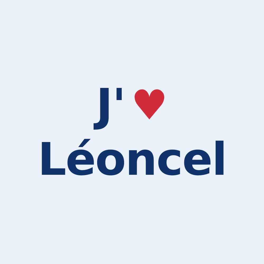 Sticker personnalisé Léoncel — design J'aime Léoncel