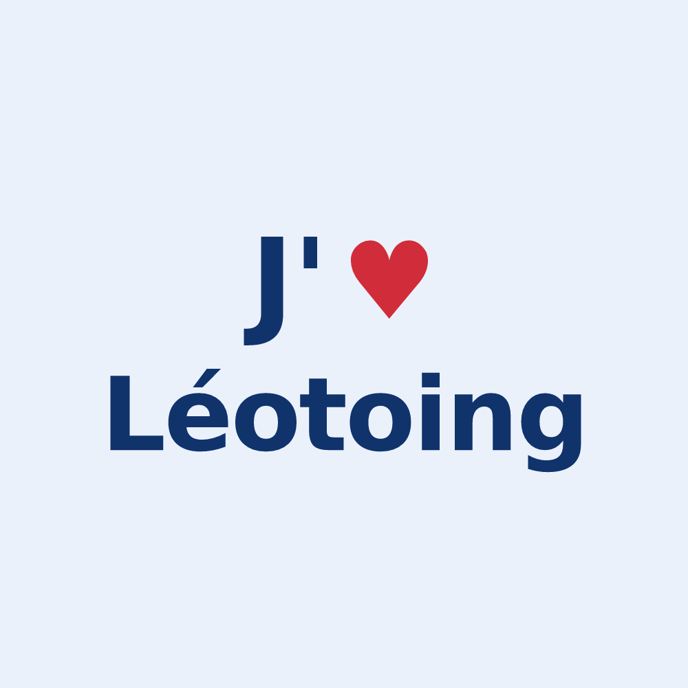 Sticker personnalisé Léotoing — design J'aime Léotoing