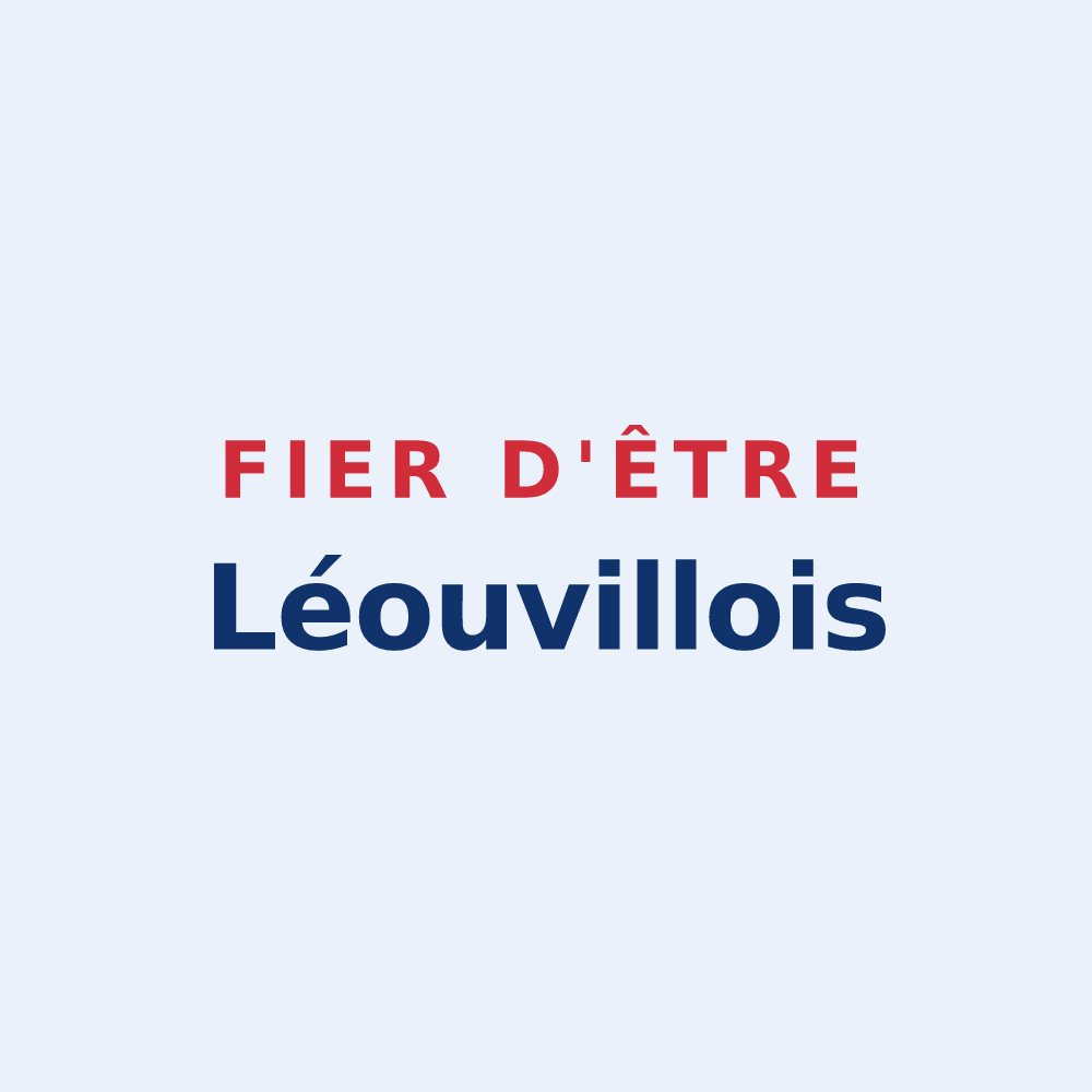 Sticker « Fier d'être Léouvillois » — design pour Léouville