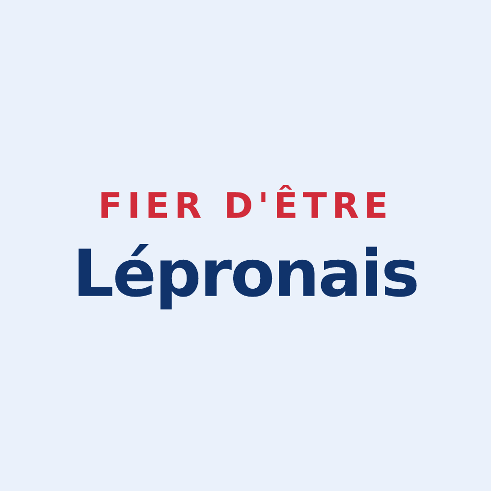 Sticker « Fier d'être Lépronais » — design pour Lépron-les-Vallées
