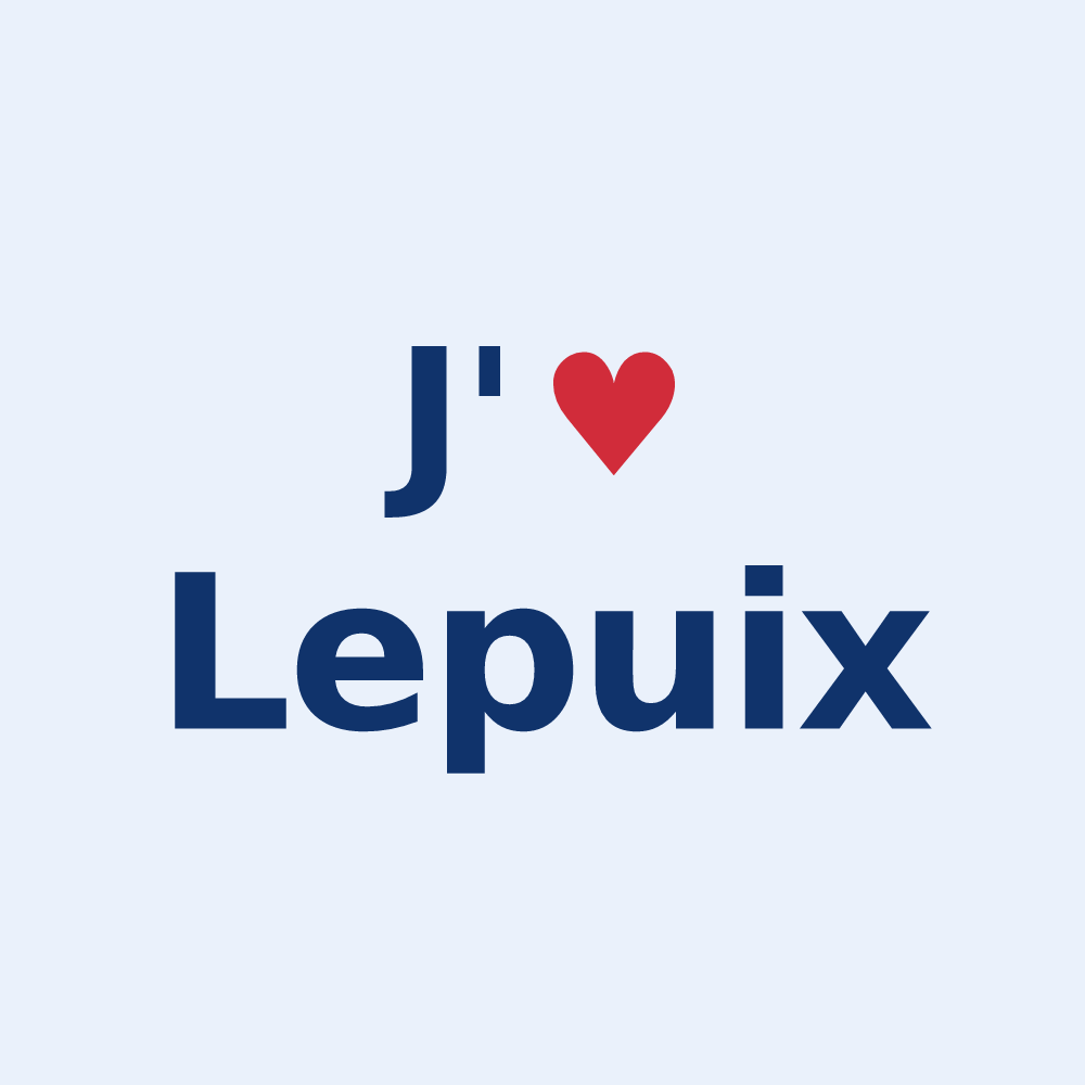Sticker personnalisé Lepuix — design J'aime Lepuix