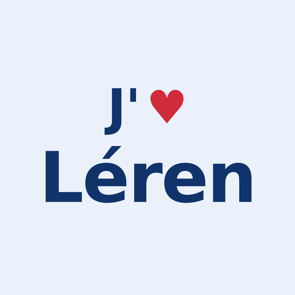 Sticker personnalisé Léren — design J'aime Léren