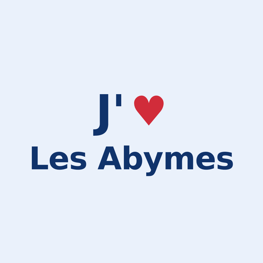 Sticker personnalisé Les Abymes — design J'aime Les Abymes