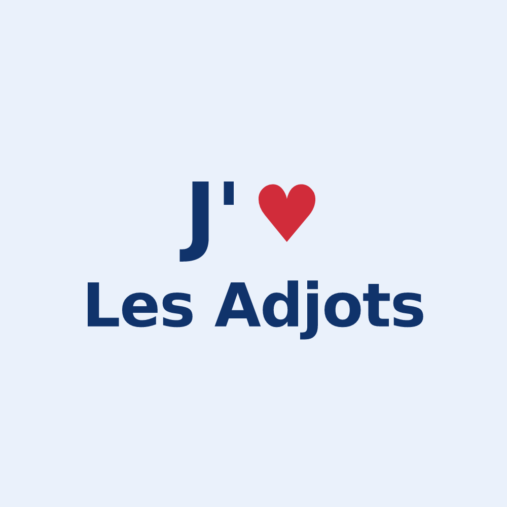 Sticker personnalisé Les Adjots — design J'aime Les Adjots
