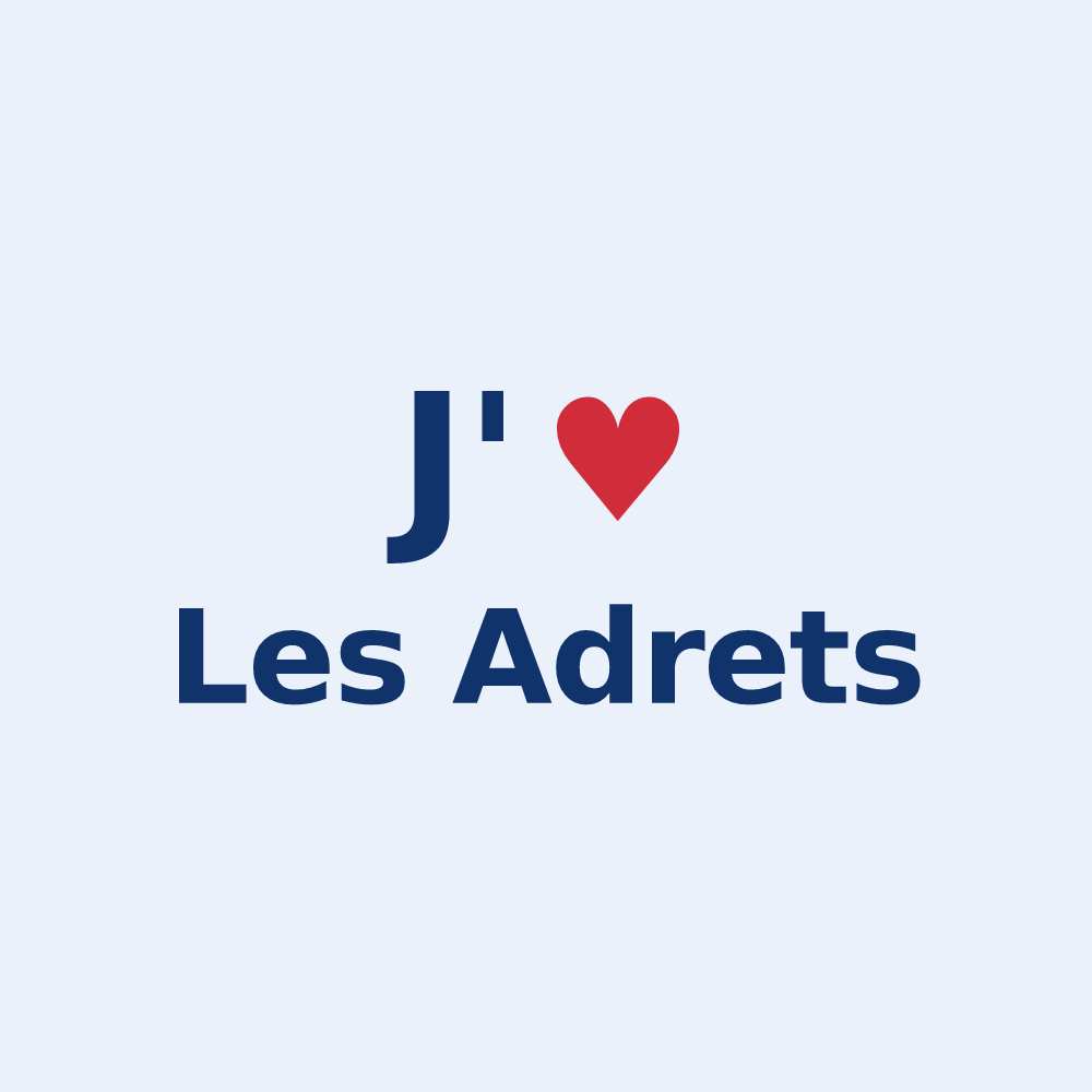 Sticker personnalisé Les Adrets — design J'aime Les Adrets