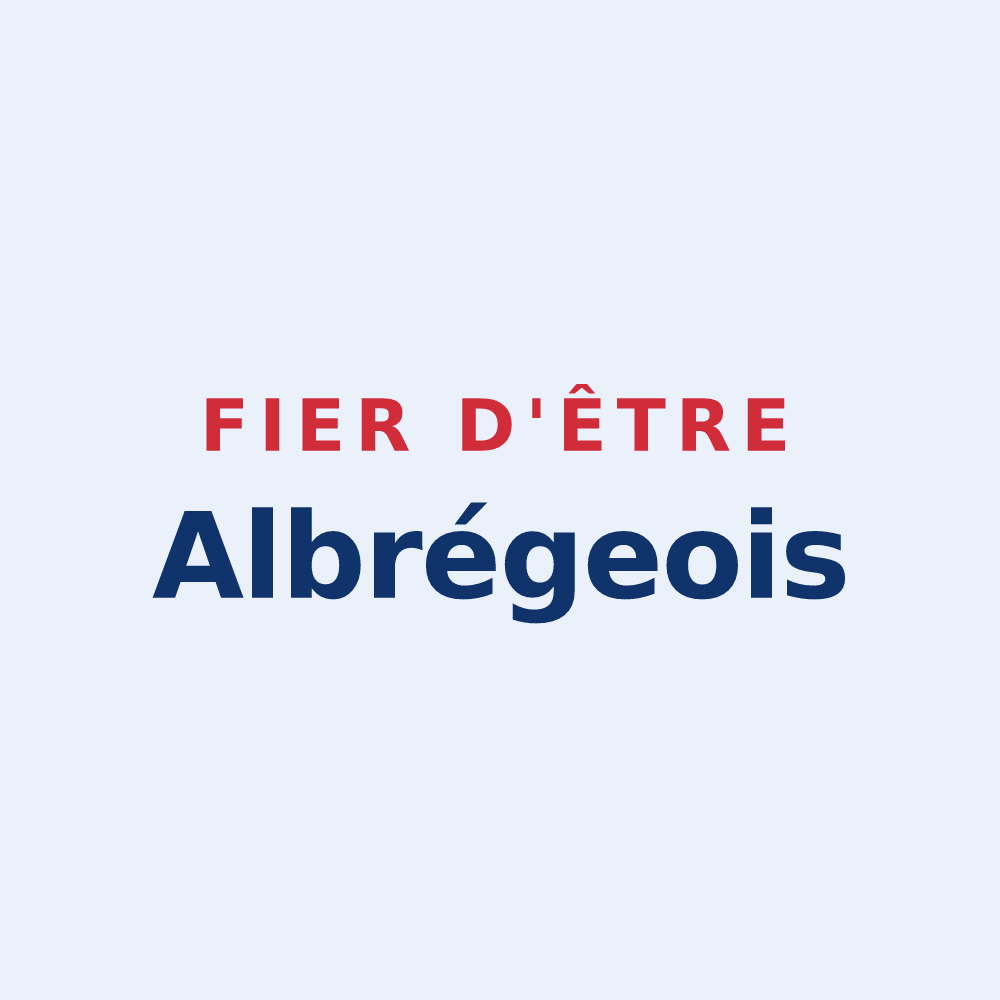 Sticker « Fier d'être Albrégeois » — design pour Les Albres