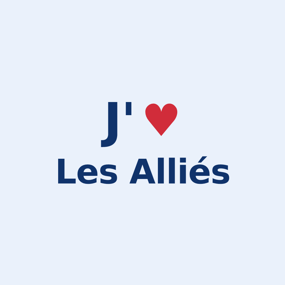 Sticker personnalisé Les Alliés — design J'aime Les Alliés