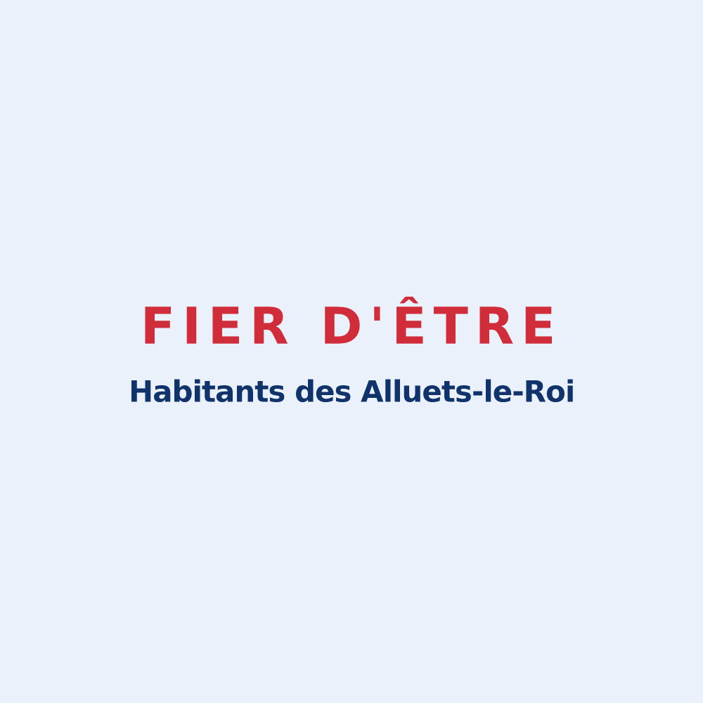 Sticker « Fier d'être Habitants des Alluets-le-Roi » — design pour Les Alluets-le-Roi