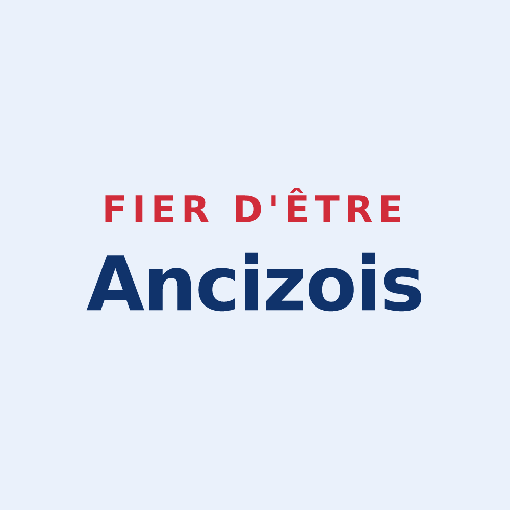 Sticker « Fier d'être Ancizois » — design pour Les Ancizes-Comps
