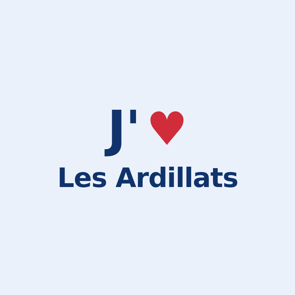 Sticker personnalisé Les Ardillats — design J'aime Les Ardillats