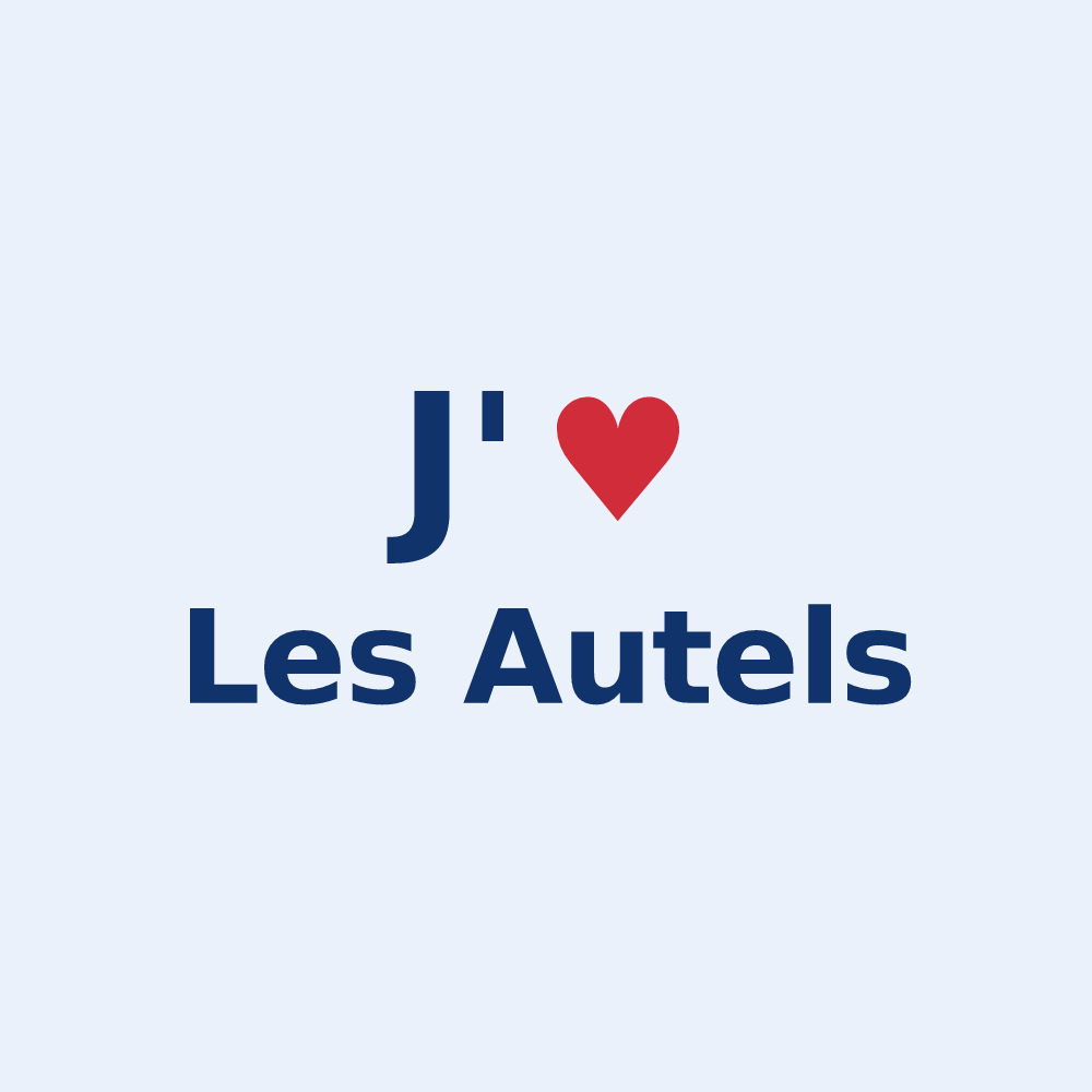 Sticker personnalisé Les Autels — design J'aime Les Autels