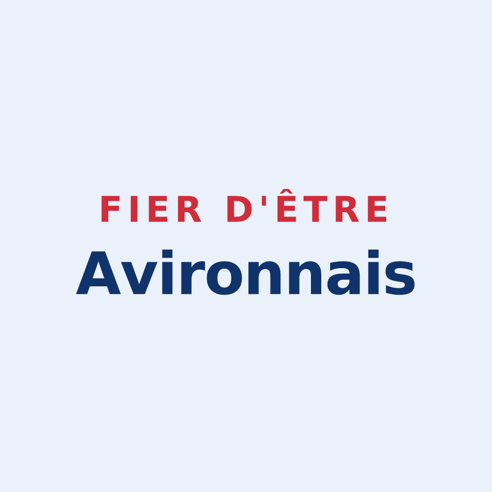 Sticker « Fier d'être Avironnais » — design pour Les Avirons