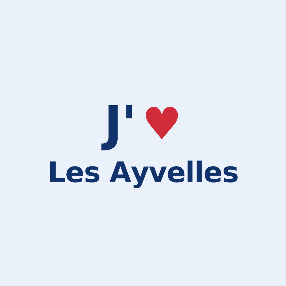 Sticker personnalisé Les Ayvelles — design J'aime Les Ayvelles