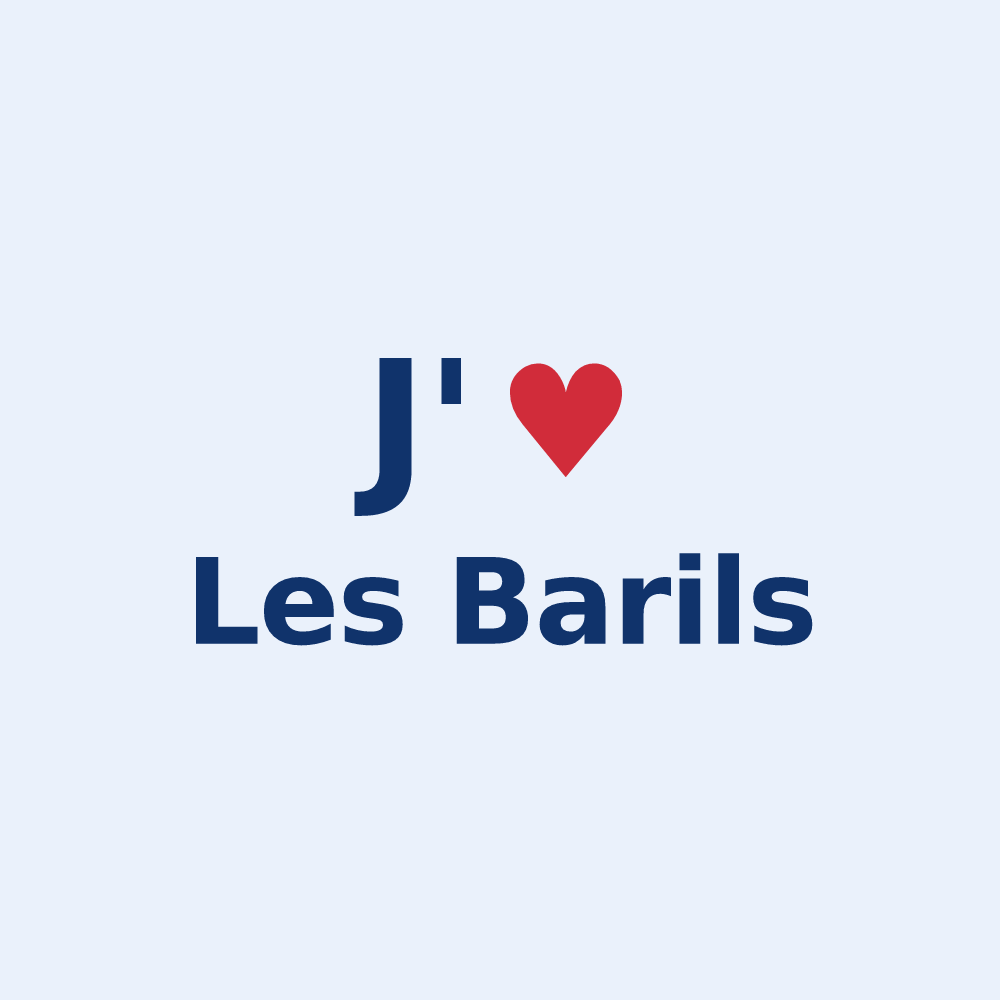 Sticker personnalisé Les Barils — design J'aime Les Barils