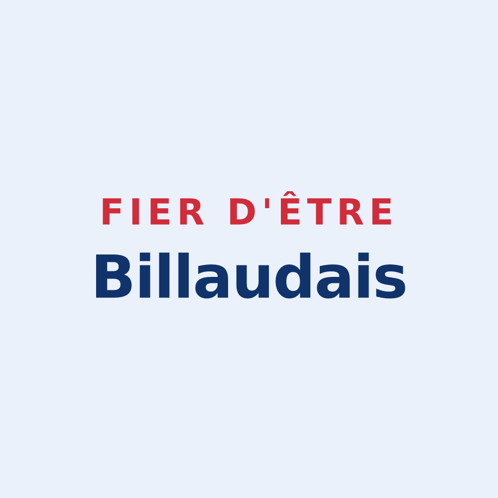Sticker « Fier d'être Billaudais » — design pour Les Billaux