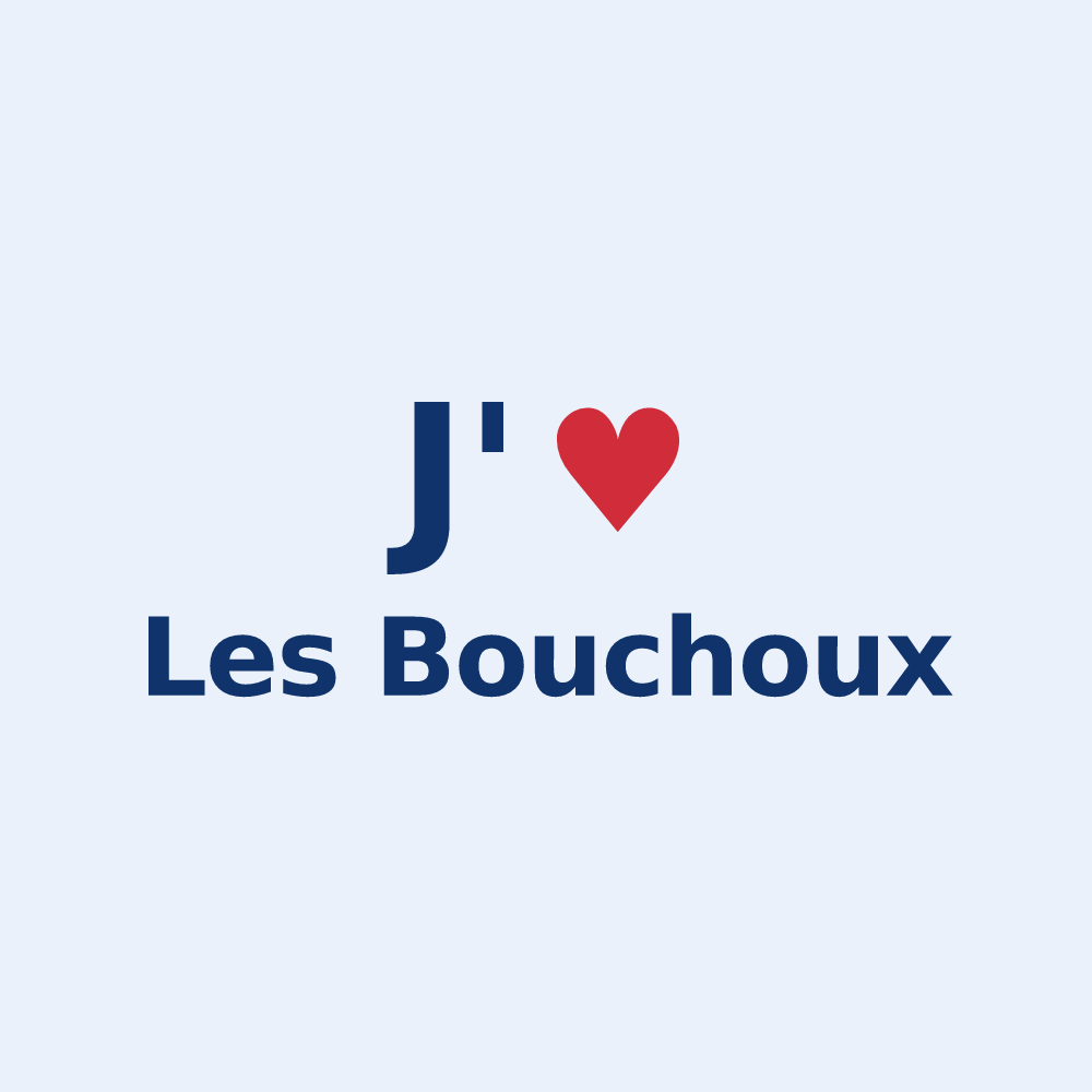 Sticker personnalisé Les Bouchoux — design J'aime Les Bouchoux