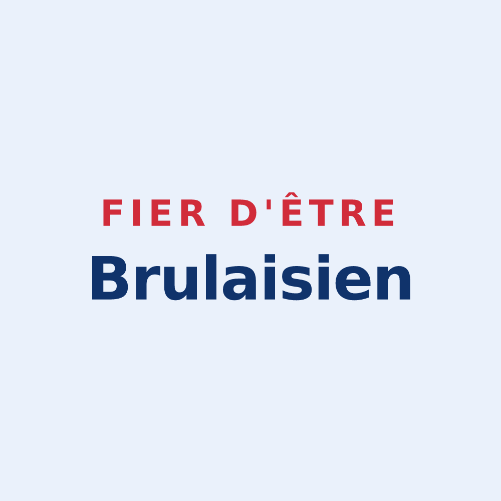 Sticker « Fier d'être Brulaisien » — design pour Les Brulais