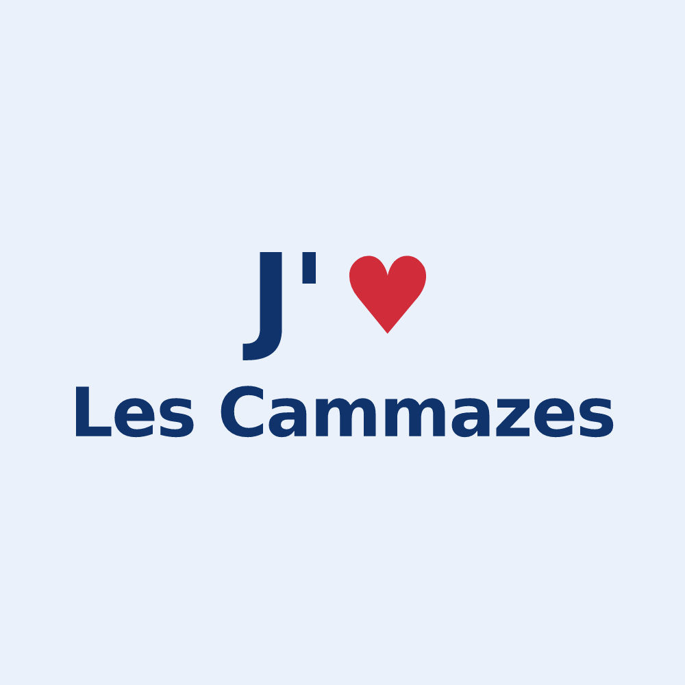Sticker personnalisé Les Cammazes — design J'aime Les Cammazes