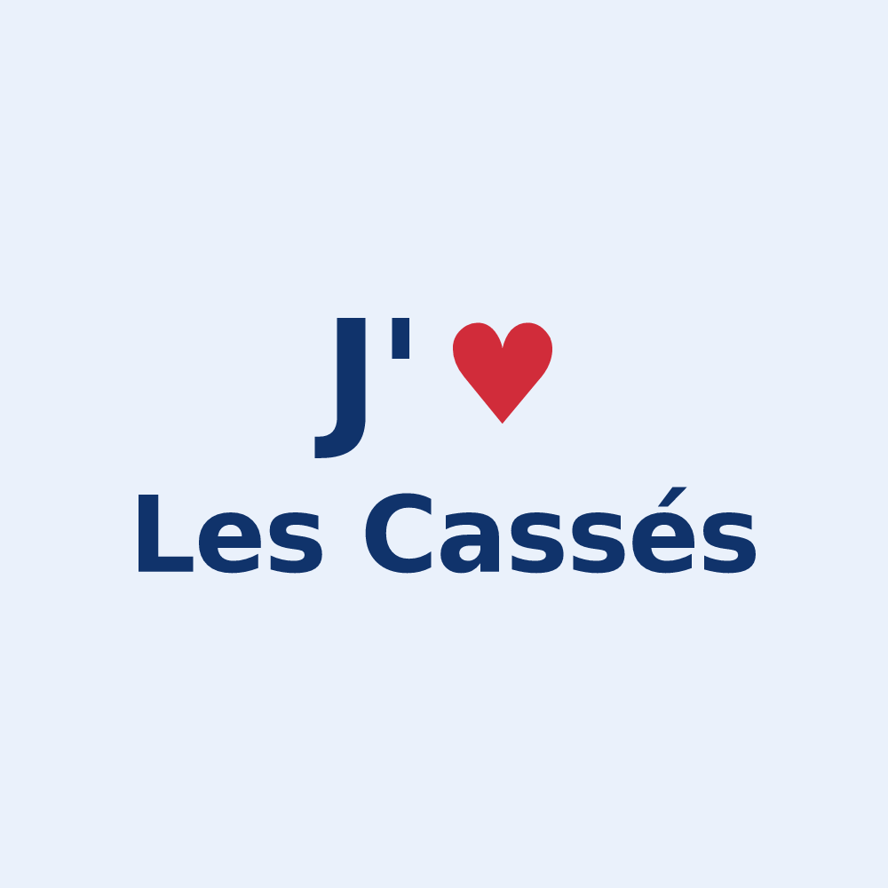 Sticker personnalisé Les Cassés — design J'aime Les Cassés