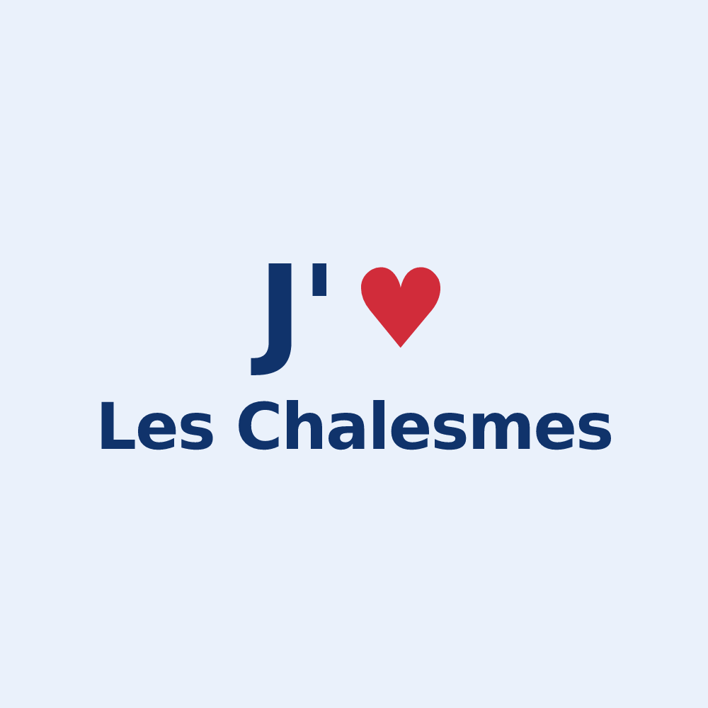 Sticker personnalisé Les Chalesmes — design J'aime Les Chalesmes