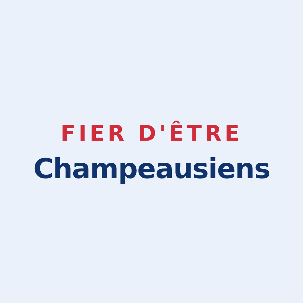 Sticker « Fier d'être Champeausiens » — design pour Les Champeaux
