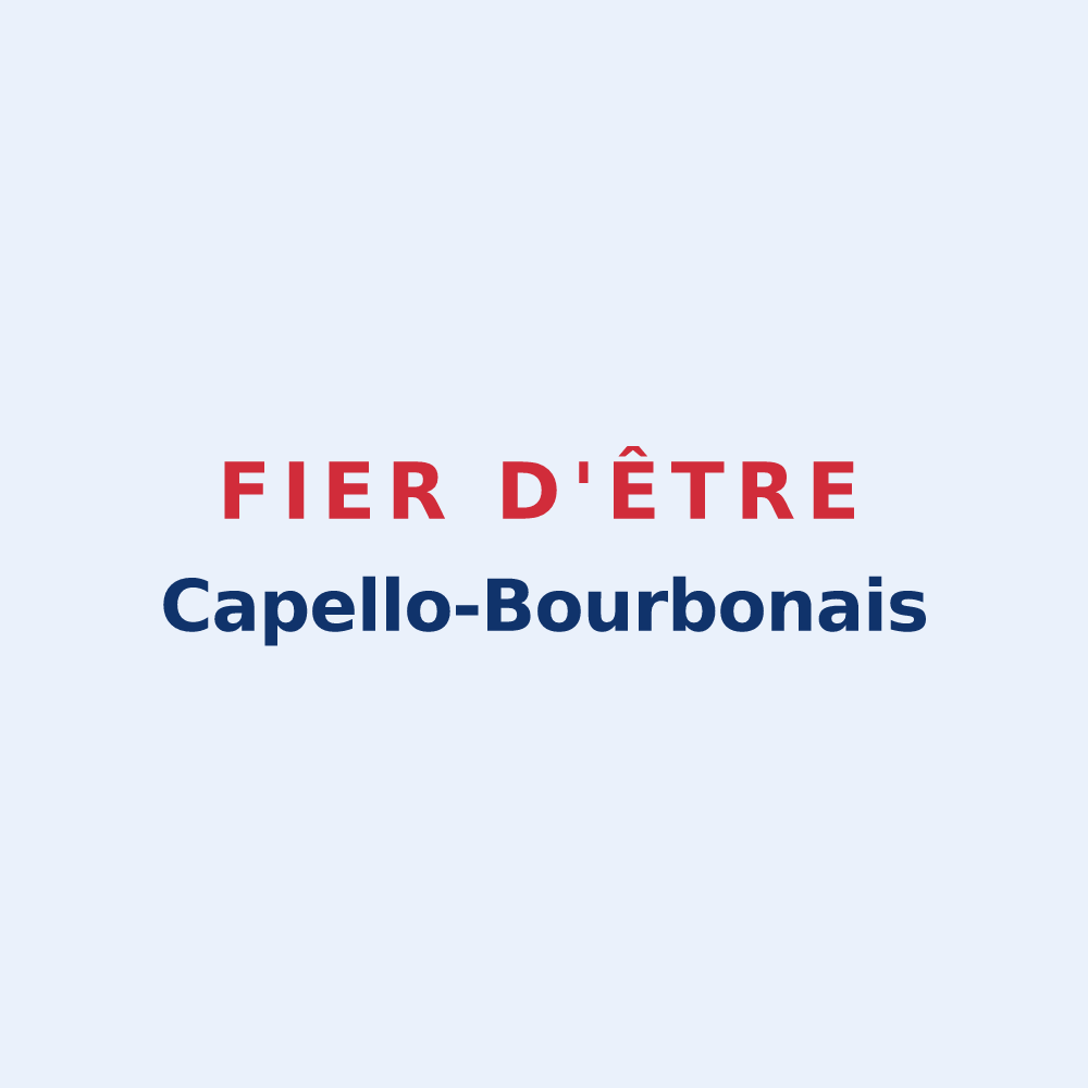 Sticker « Fier d'être Capello-Bourbonais » — design pour Les Chapelles-Bourbon