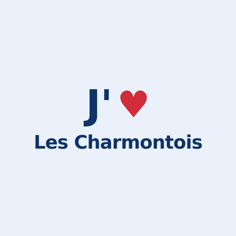 Sticker personnalisé Les Charmontois — design J'aime Les Charmontois
