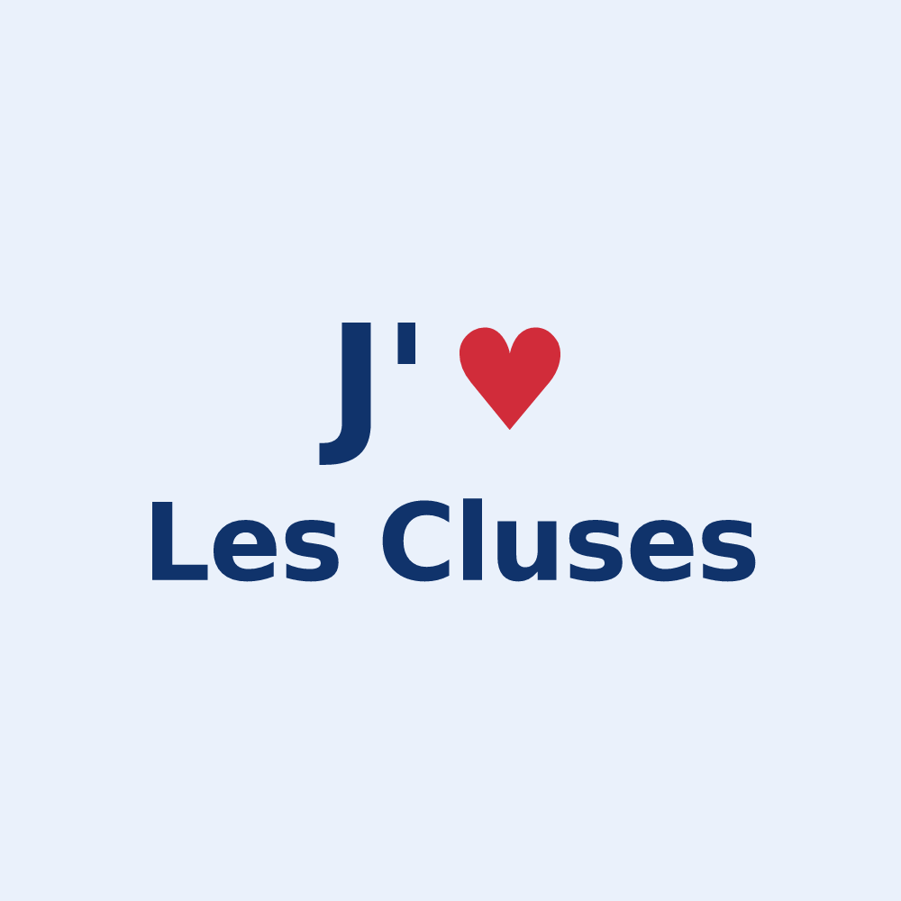 Sticker personnalisé Les Cluses — design J'aime Les Cluses
