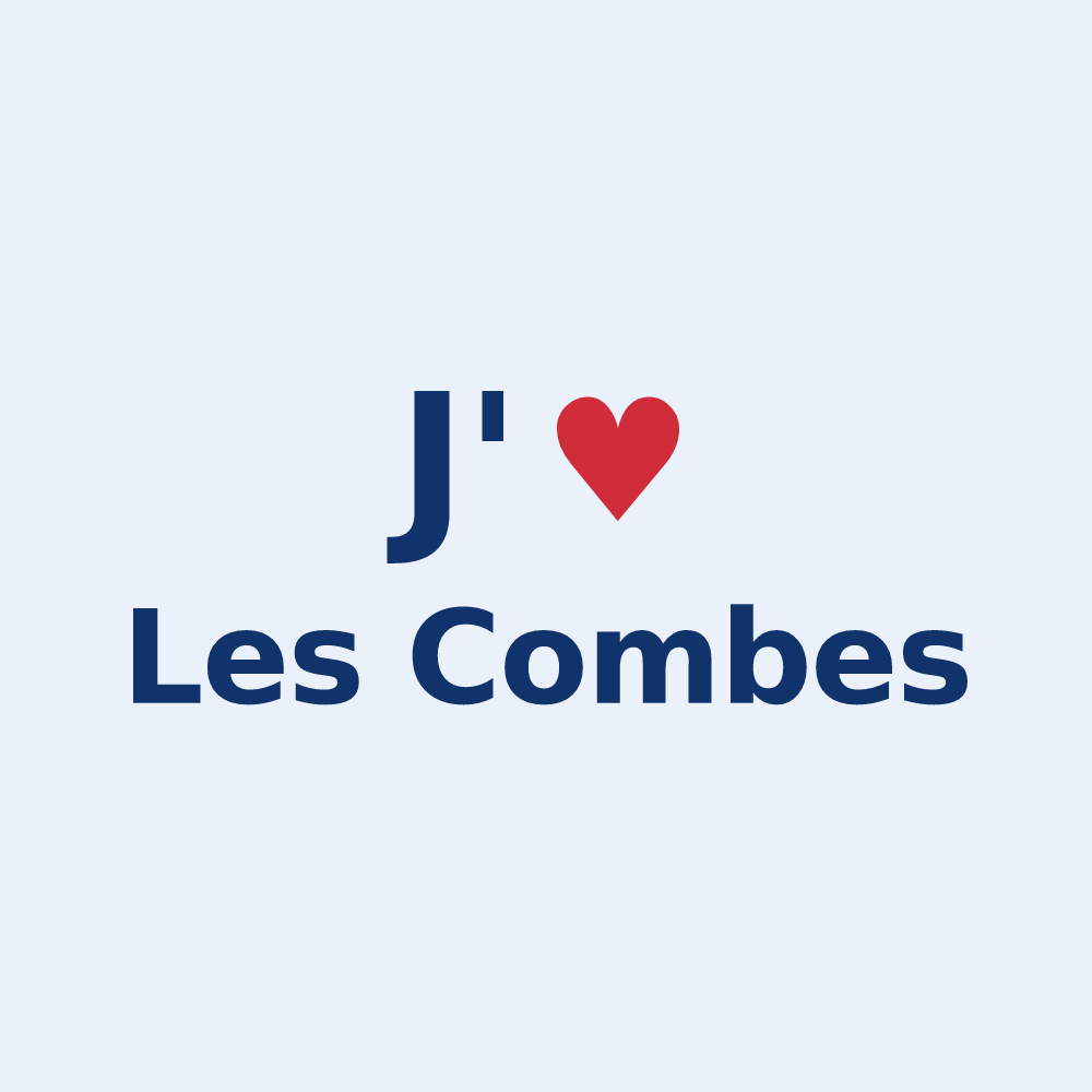 Sticker personnalisé Les Combes — design J'aime Les Combes
