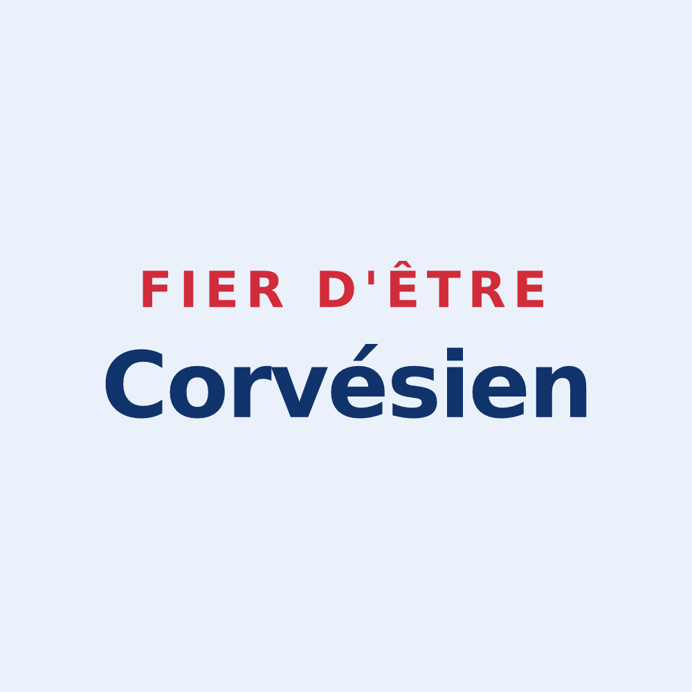 Sticker « Fier d'être Corvésien » — design pour Les Corvées-les-Yys