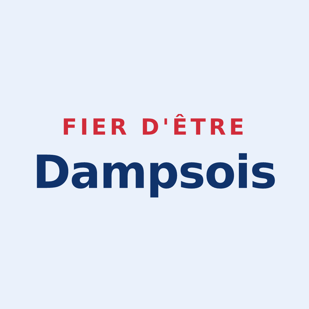 Sticker « Fier d'être Dampsois » — design pour Les Damps