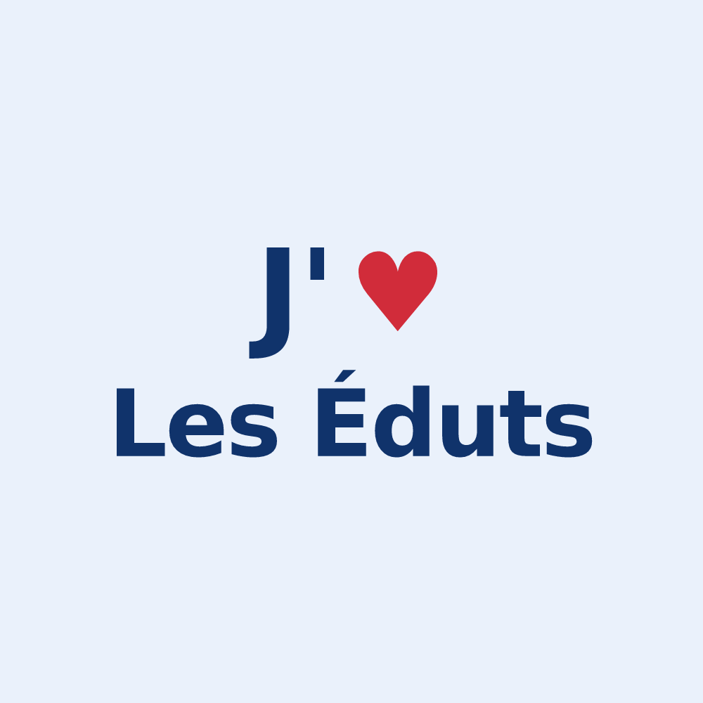 Sticker personnalisé Les Éduts — design J'aime Les Éduts