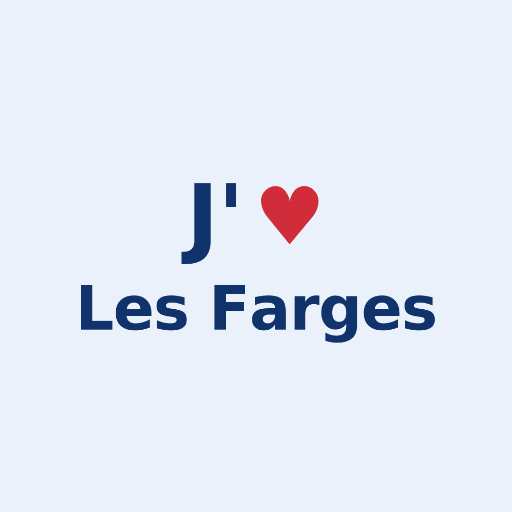 Sticker personnalisé Les Farges — design J'aime Les Farges